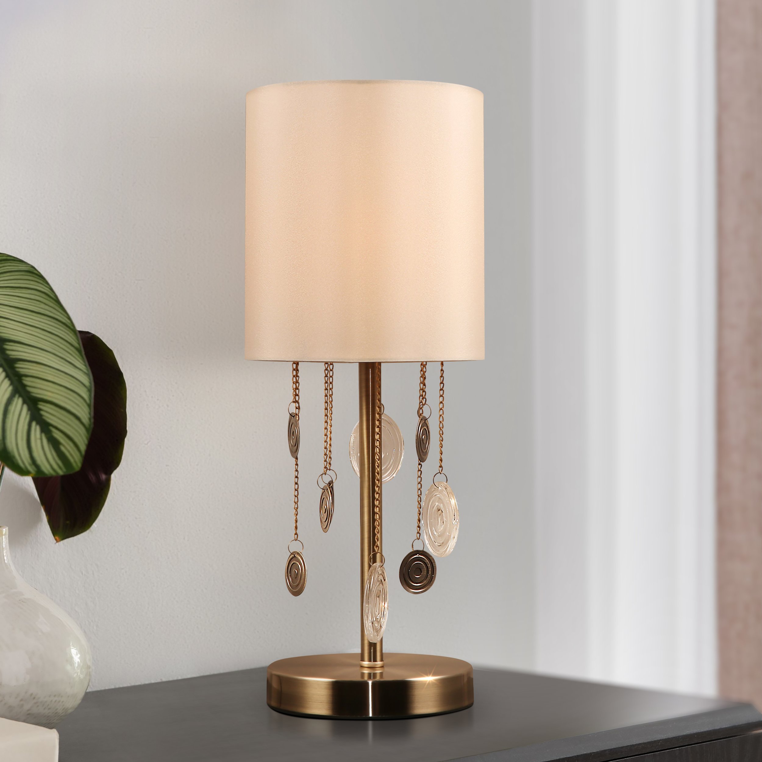 Декоративная настольная лампа Rivoli ELLIE 7085-501, цвет бежевый 7085-501 Б0055632 - фото 3