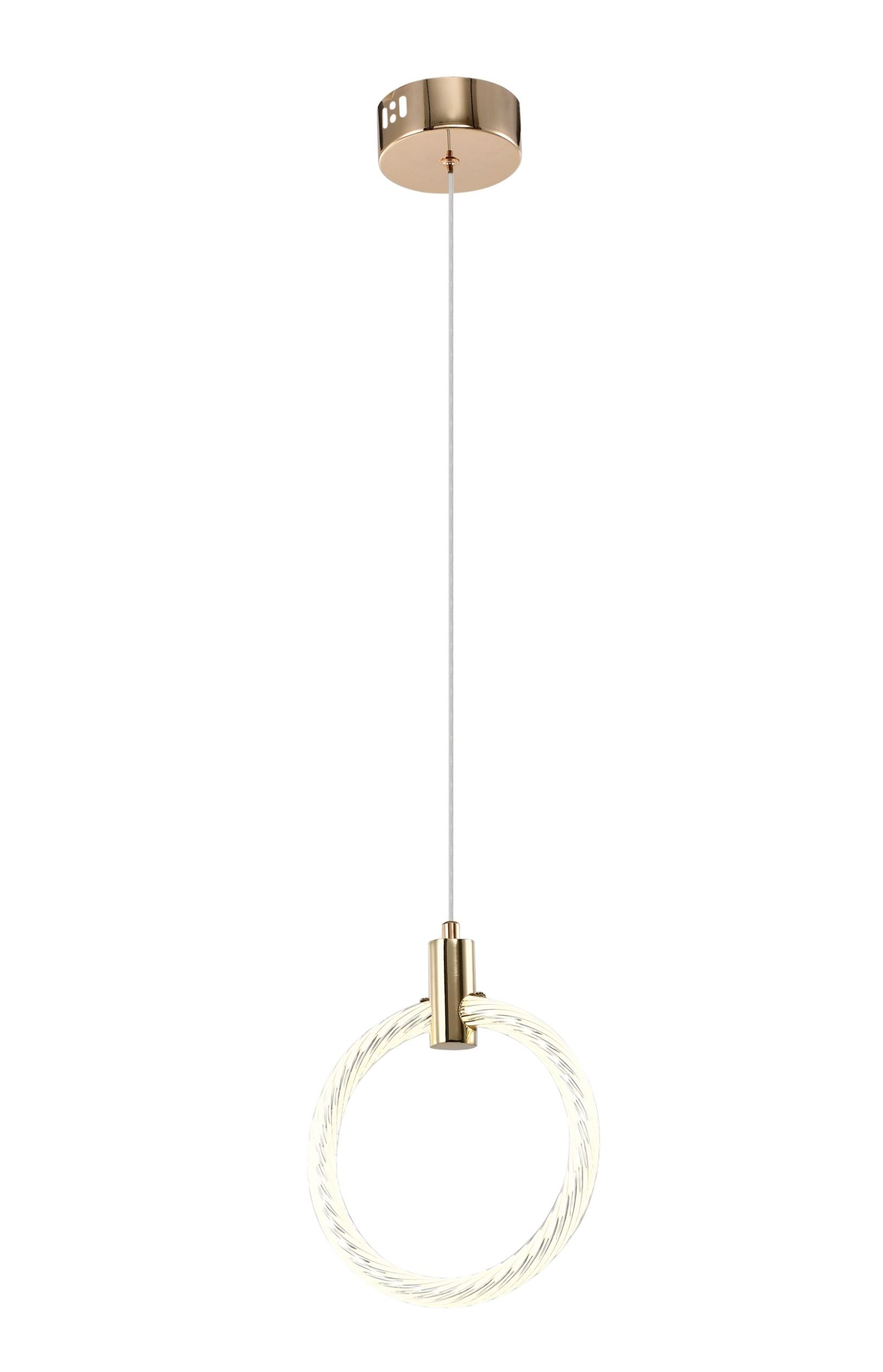 Подвесной светильник Zortes RINGER ZRS.57792.17, цвет белый;золотистый - фото 1