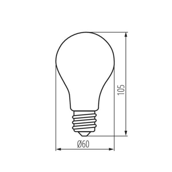 Светодиодная филаментная лампа Kanlux XLEDA60 A60 7W 810Lm 2700K E27 29634, цвет теплый - фото 3