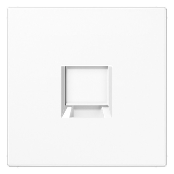 Лицевая панель для розетки Jung LS1969-1WEWW, цвет белый