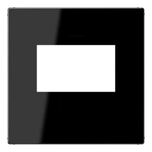 Лицевая панель для розетки USB Jung A1569USBSW, цвет чёрный - фото 1