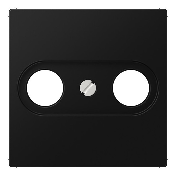 Лицевая панель для розетки TV Jung A561BFPLTVSWM, цвет чёрный