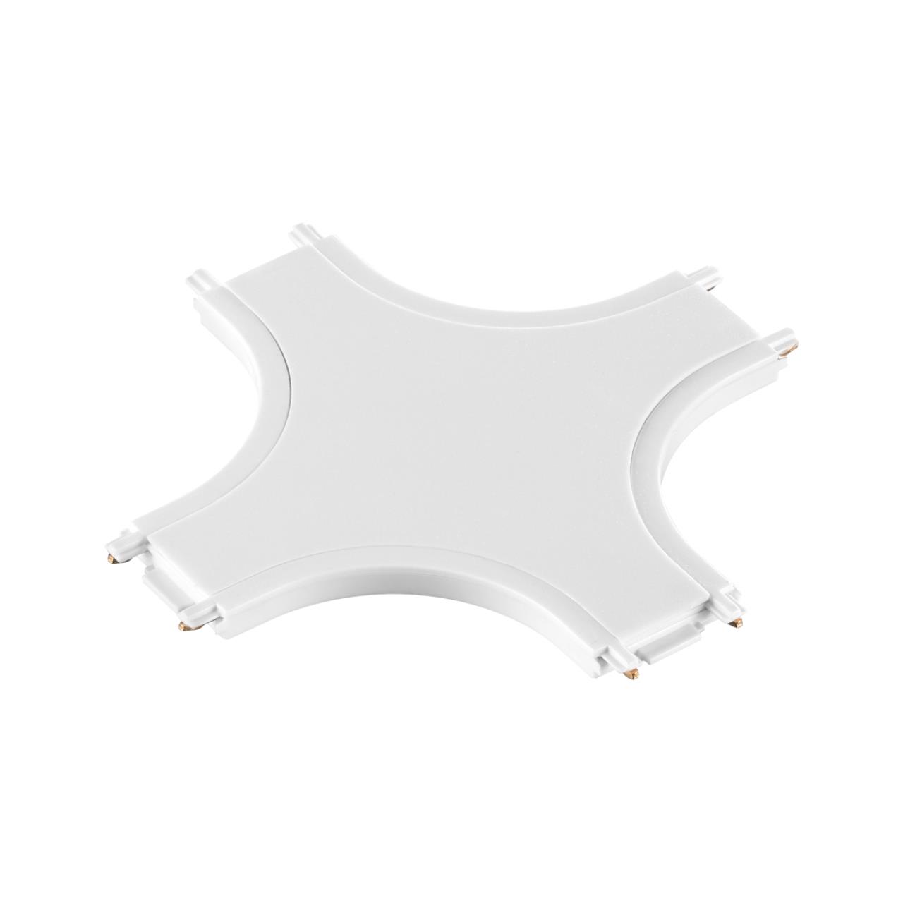Соединитель X-образный для шинопровода Novotech SHINO 135212, цвет белый - фото 1