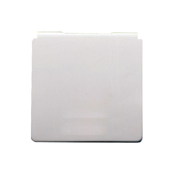Лицевая панель для розетки с/з с крышкой Fede FD16901, цвет белый - фото 1