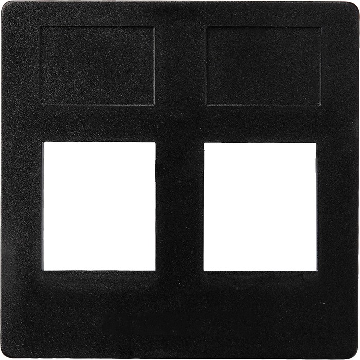 Лицевая панель для розетки интернет RJ-45 Fede FD17797-M, цвет чёрный - фото 1