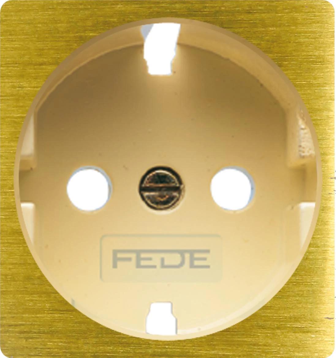 Лицевая панель для розетки Fede FD04335PB-A