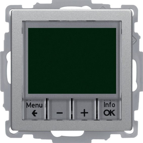 Терморегулятор Berker Q.1 20446084, цвет серебристый