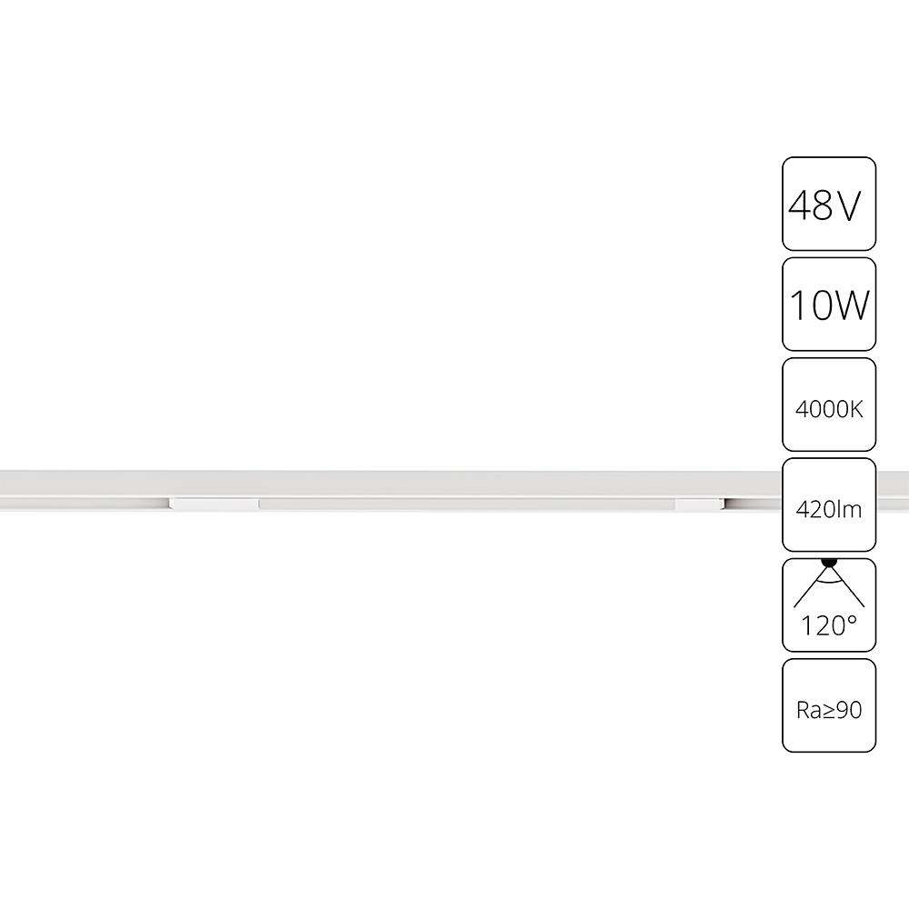 Магнитный трековый светильник Arte Lamp OPTIMA A7263PL-1WH, цвет белый - фото 1
