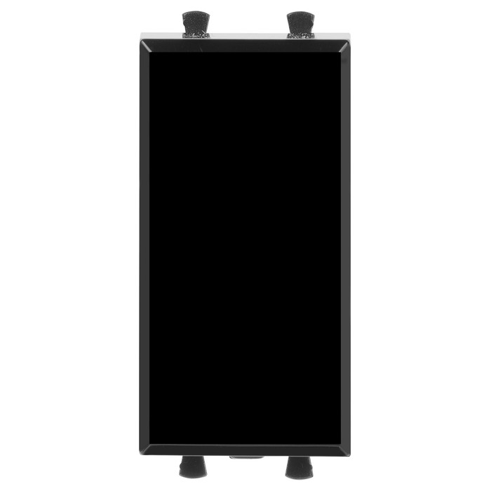 Выключатель одноклавишный с подсветкой DKC AVANTI 4402101, цвет чёрный - фото 1