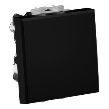 Выключатель одноклавишный DKC AVANTI 4412222, цвет чёрный - фото 1