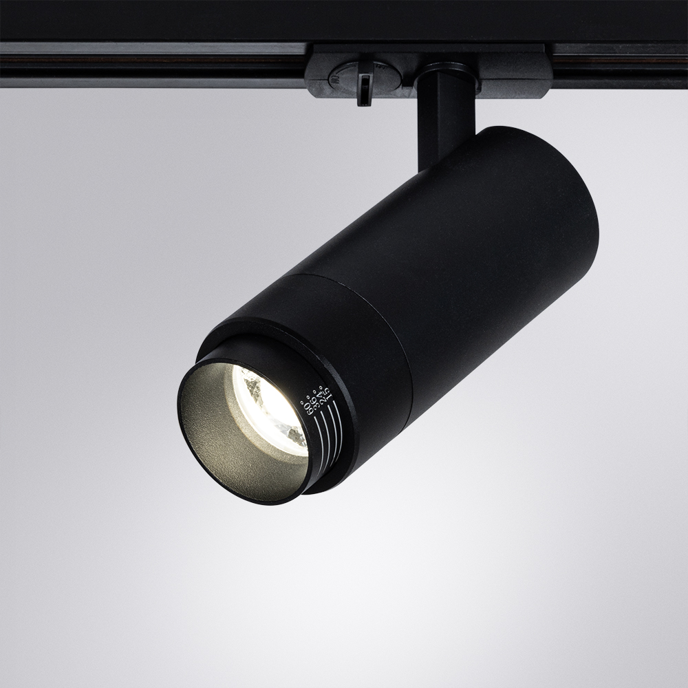 Трековый светильник Arte Lamp MERAK A3540PL-1BK, цвет чёрный - фото 2