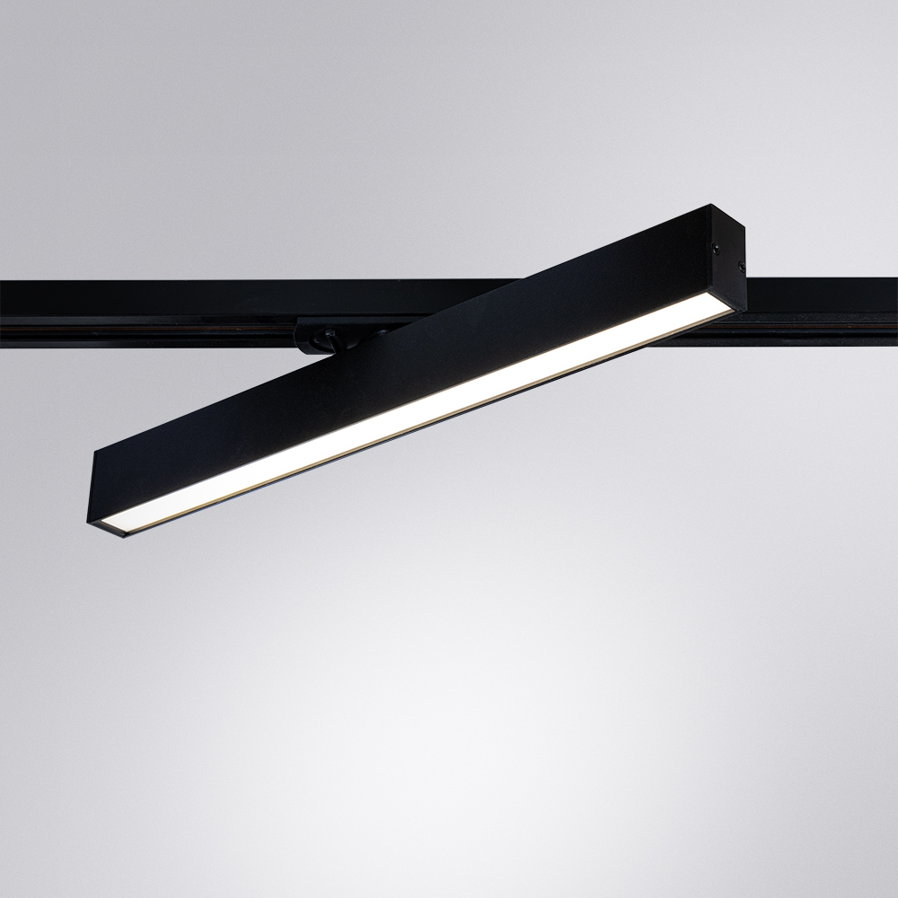 Трековый светильник Arte Lamp LINEETTA A4576PL-1BK, цвет чёрный - фото 2