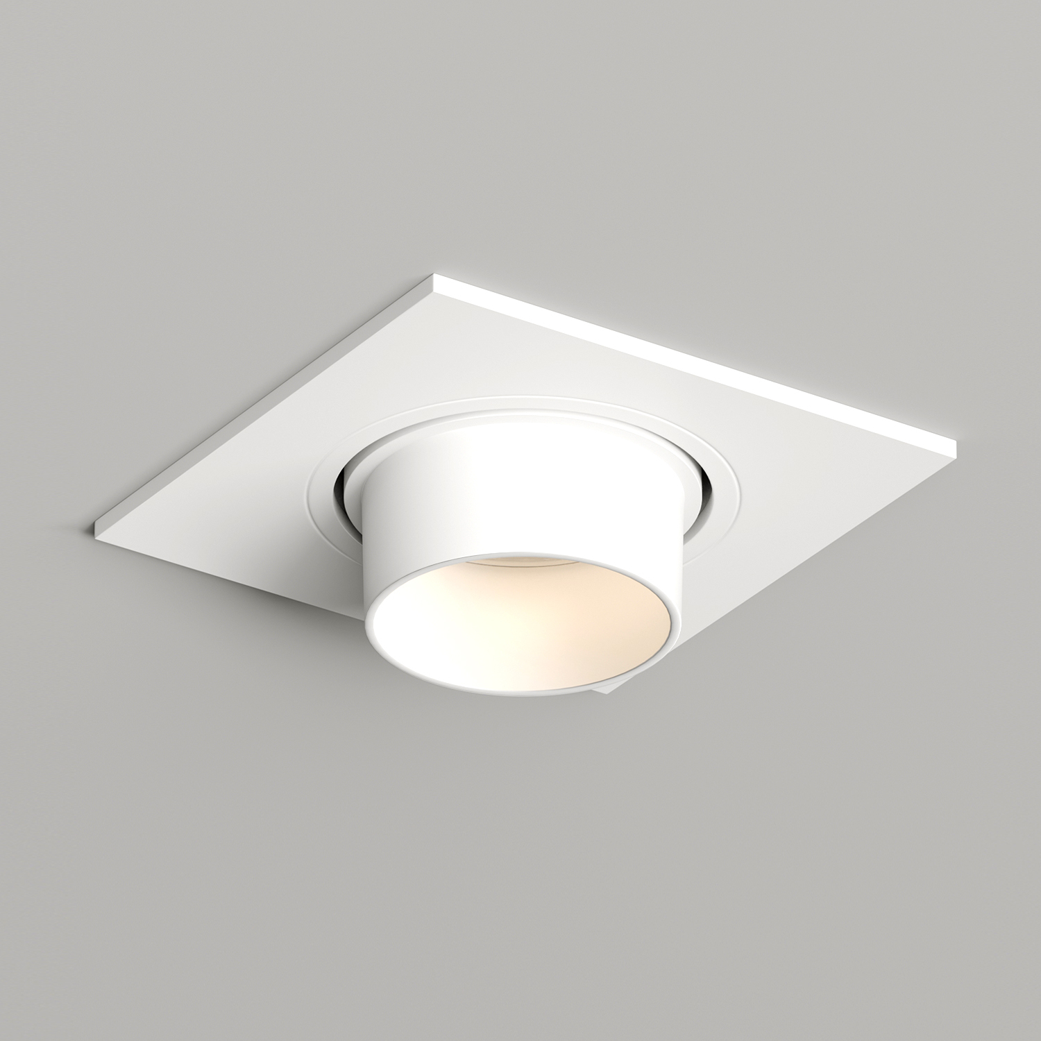 Точечный встраиваемый светильник Denkirs ROND DK3121-WH, цвет белый - фото 1
