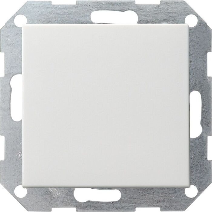 Переключатель кнопочный Gira SYSTEM 55 012127, цвет белый - фото 1
