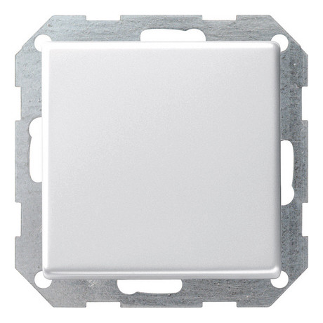 Выключатель проходной кнопочный Gira E22 0123201, цвет белый - фото 1