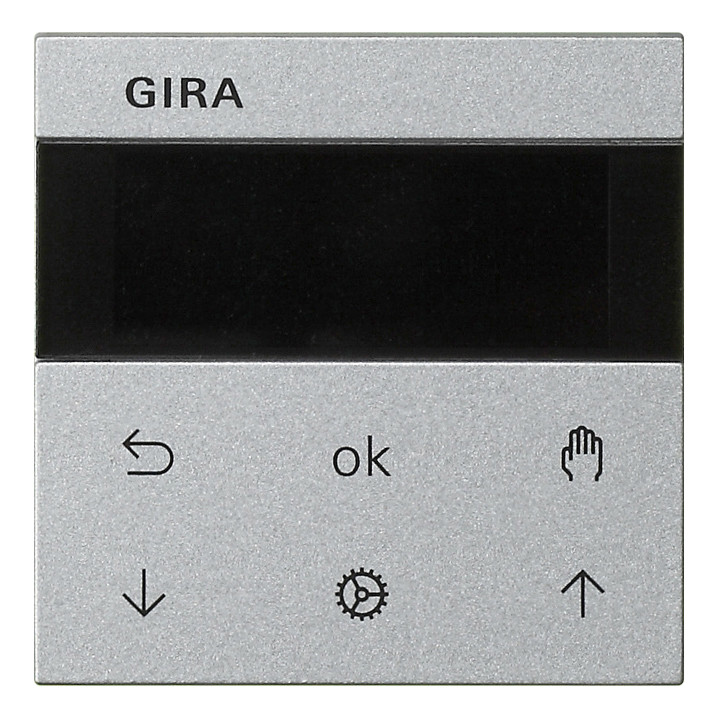 Лицевая панель для таймера Gira SYSTEM 55 536626, цвет серебристый - фото 1