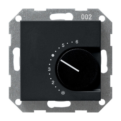 Терморегулятор Gira SYSTEM 55 0390005, цвет чёрный - фото 1