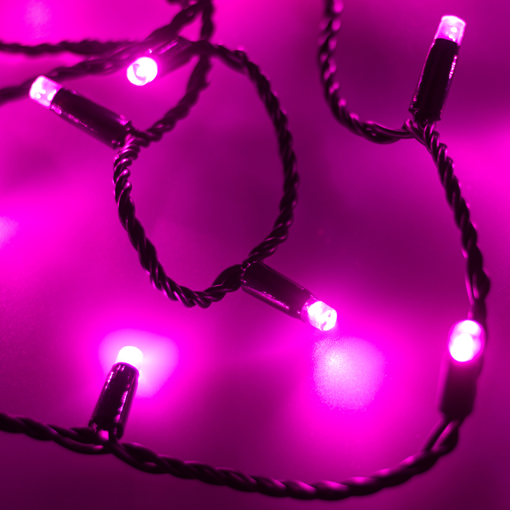 Гирлянда Ardecoled Ard-string-classic-10000-black-100led-std Pink (230v, 7w) 025806