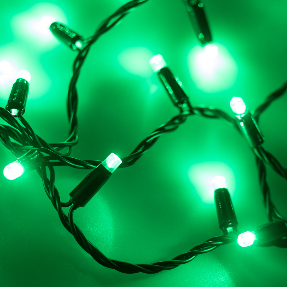 Гирлянда Ardecoled Ard-string-classic-10000-black-100led-std Green (230v, 7w) 025800