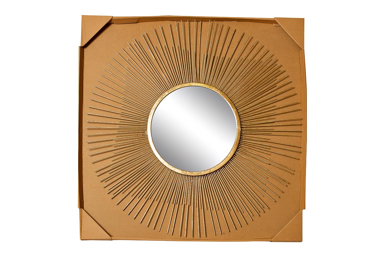 Зеркало Garda Decor 37SM-0734-R, цвет золотистый - фото 2