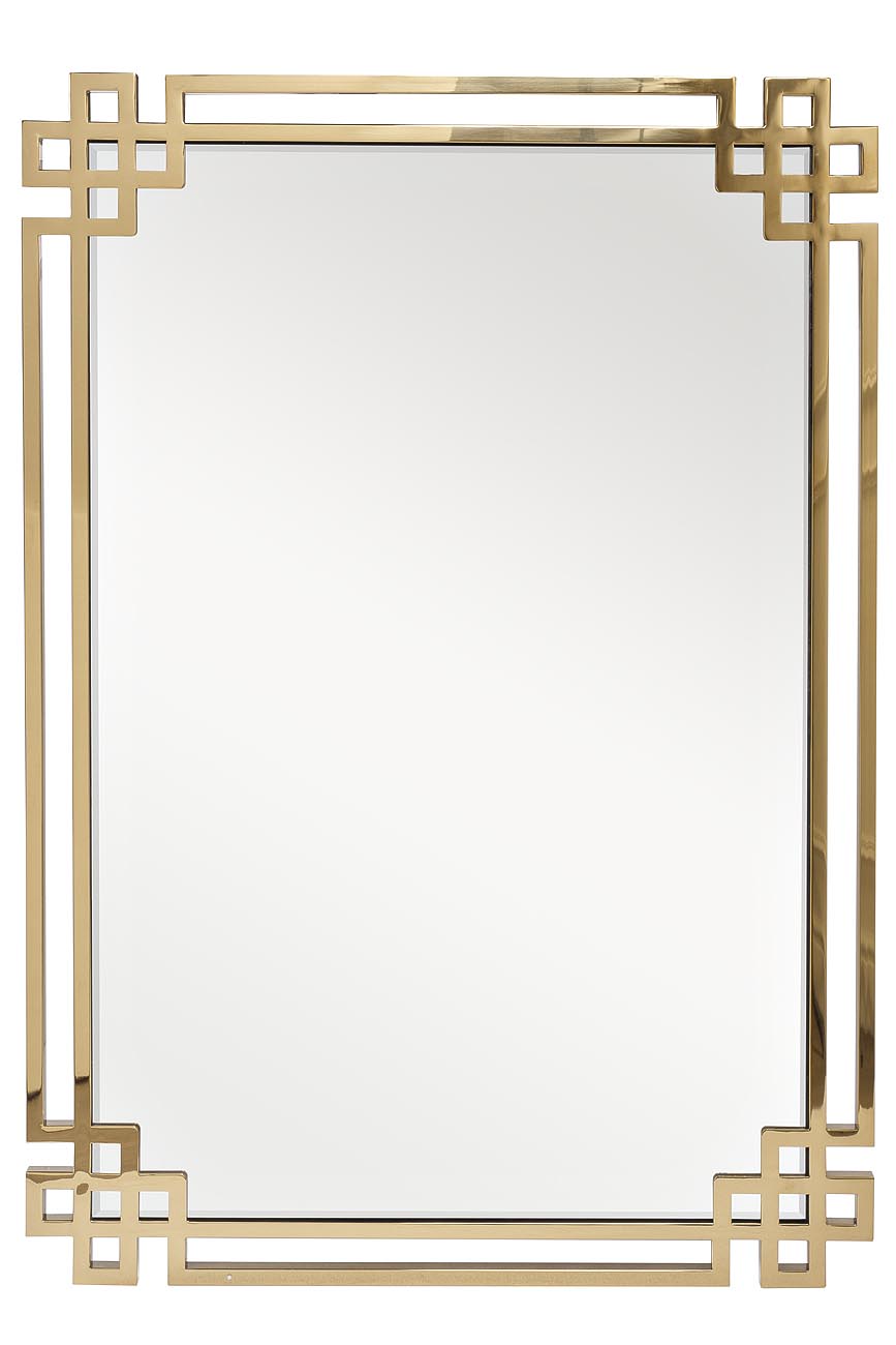 Зеркало Garda Decor KFE1270, цвет золотистый - фото 1