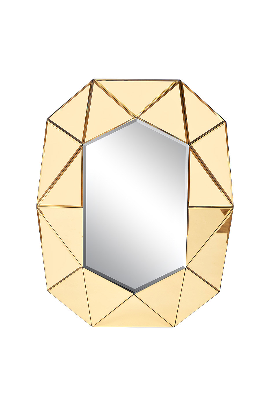 Зеркало Garda Decor KFG132, цвет золотистый - фото 1