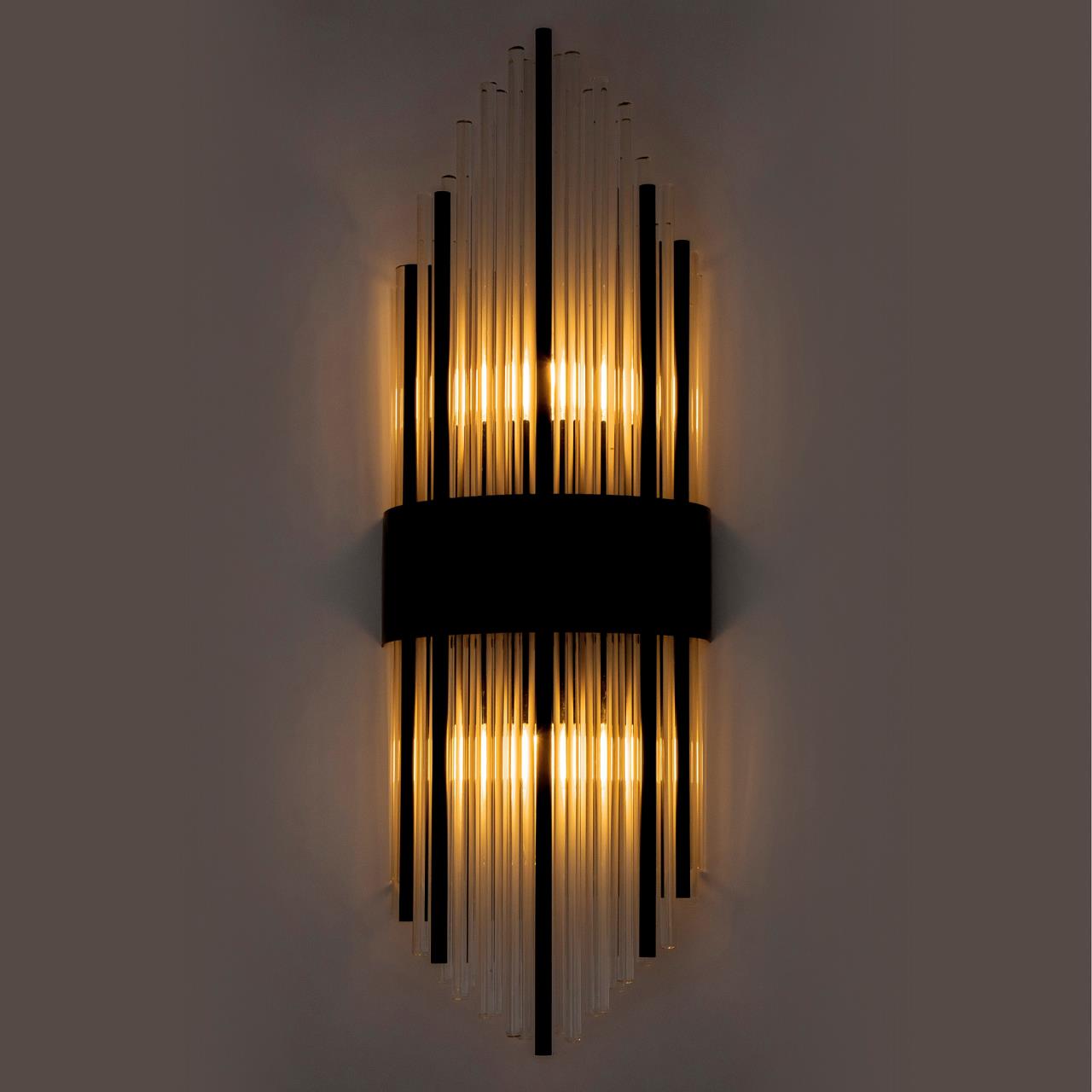 Настенный светильник Modelux ML.501.02 BK, цвет чёрный;прозрачный - фото 3
