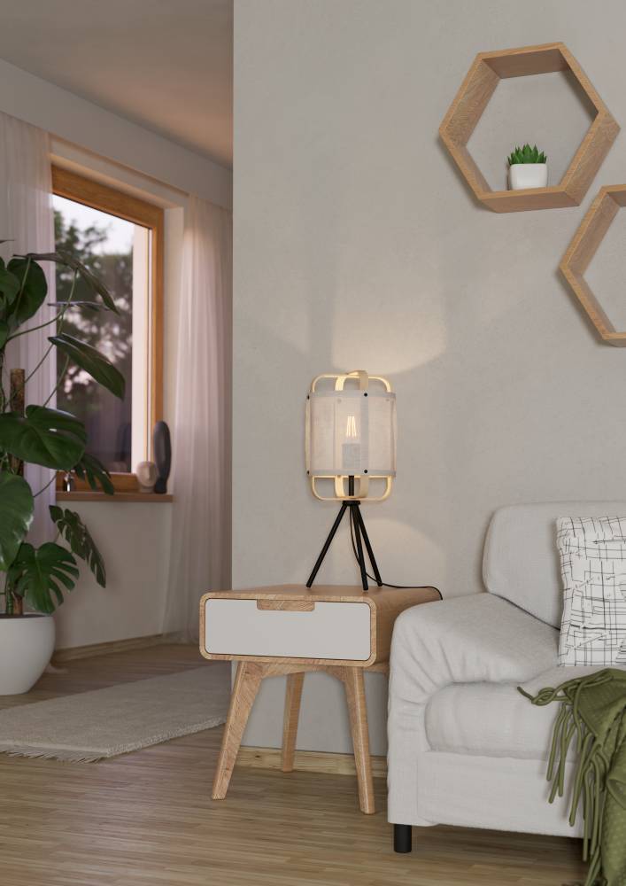Декоративная настольная лампа Eglo SURFLEET 43934, цвет бежевый - фото 4