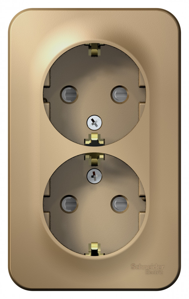 

Розетка с/з со шторками двойная Systeme Electric BLANCA BLNRA011214