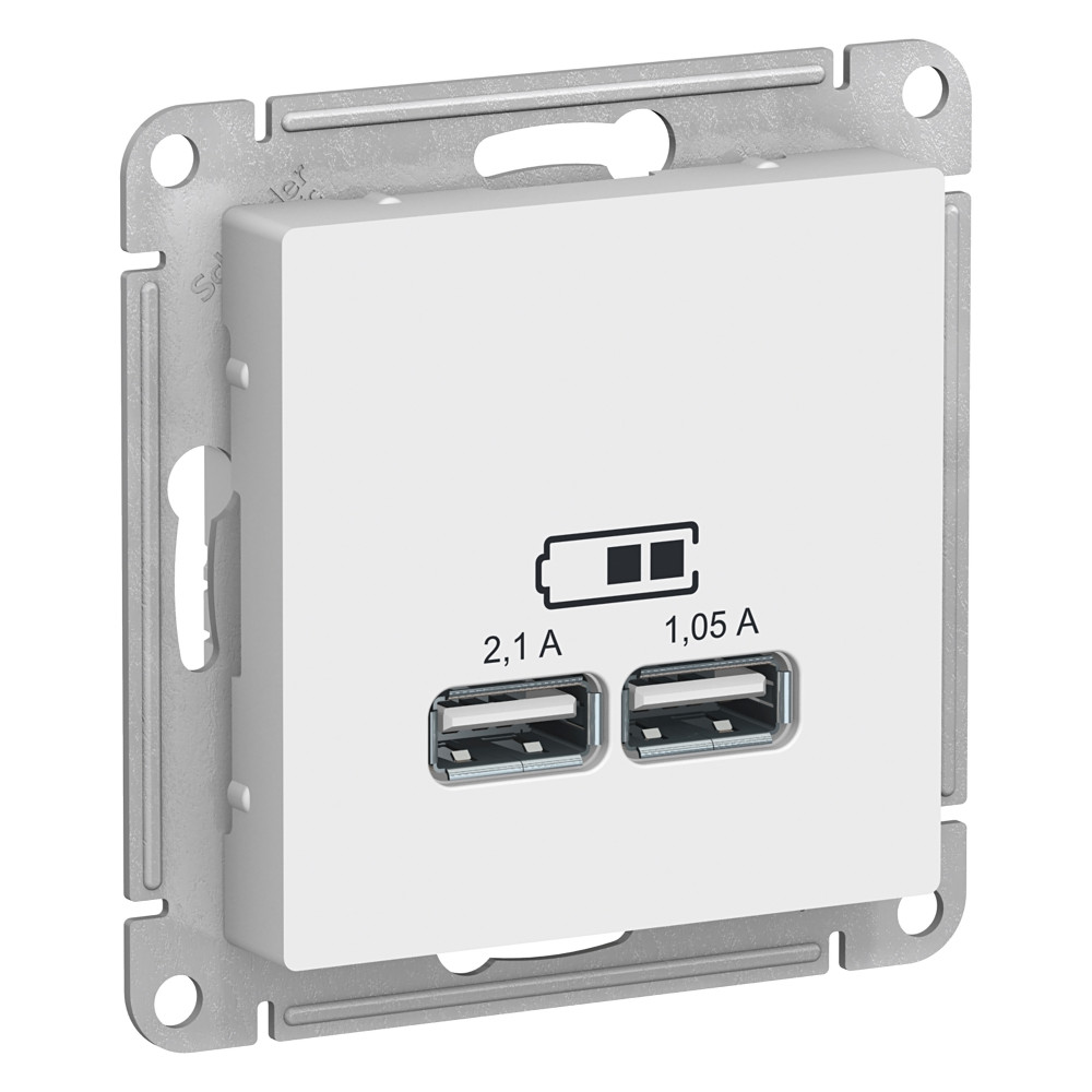 Розетка USB Systeme Electric ATLAS DESIGN ATN000133, цвет белый - фото 1
