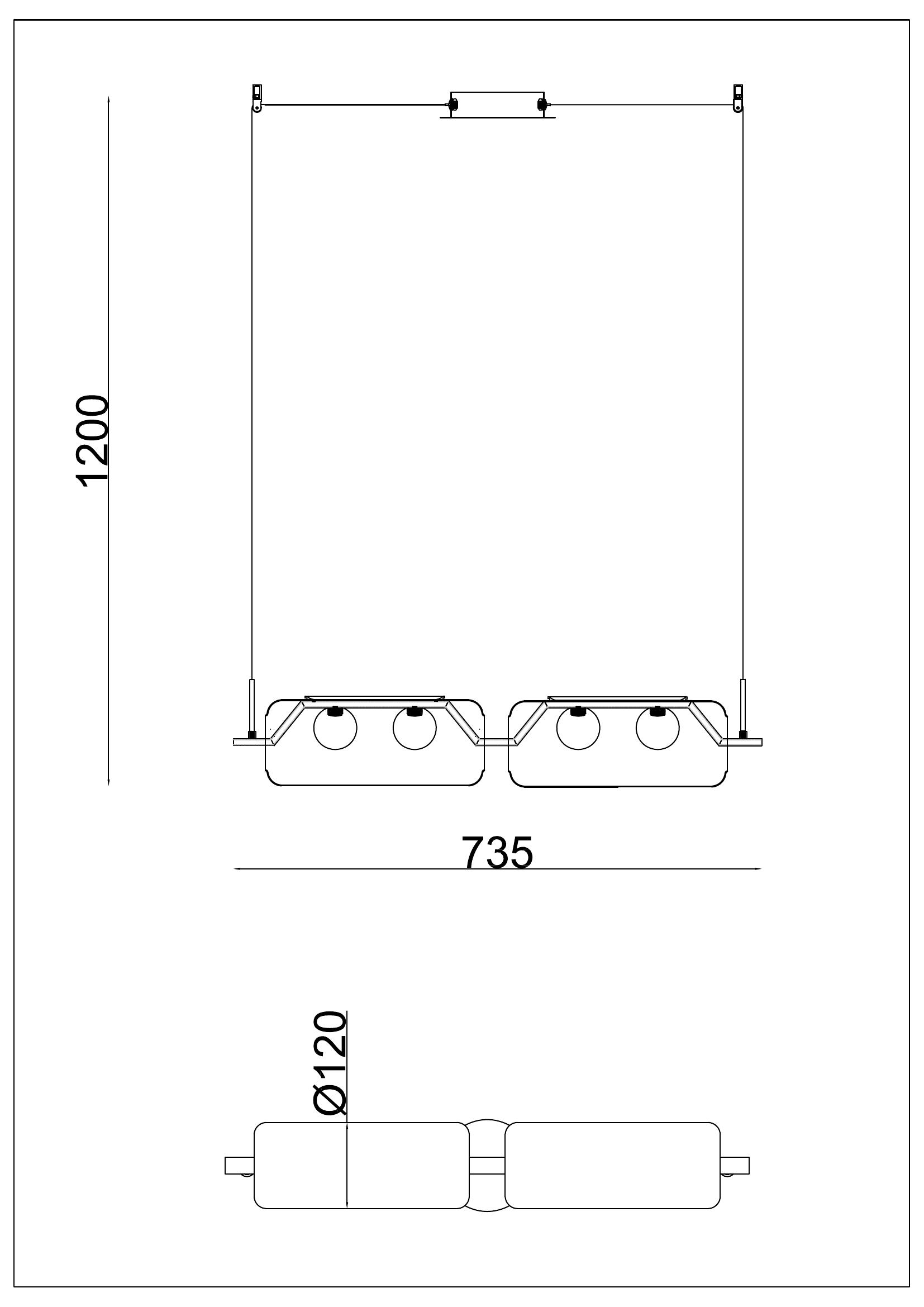 Подвесной светильник Arte lamp GENEVA A2341SP-4BK, цвет чёрный - фото 2