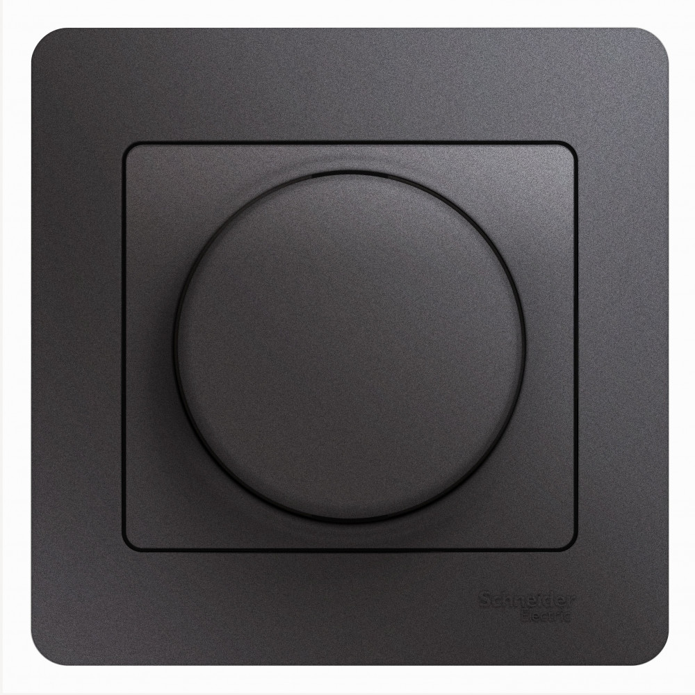 Светорегулятор Systeme Electric GLOSSA GSL001334, цвет чёрный - фото 1