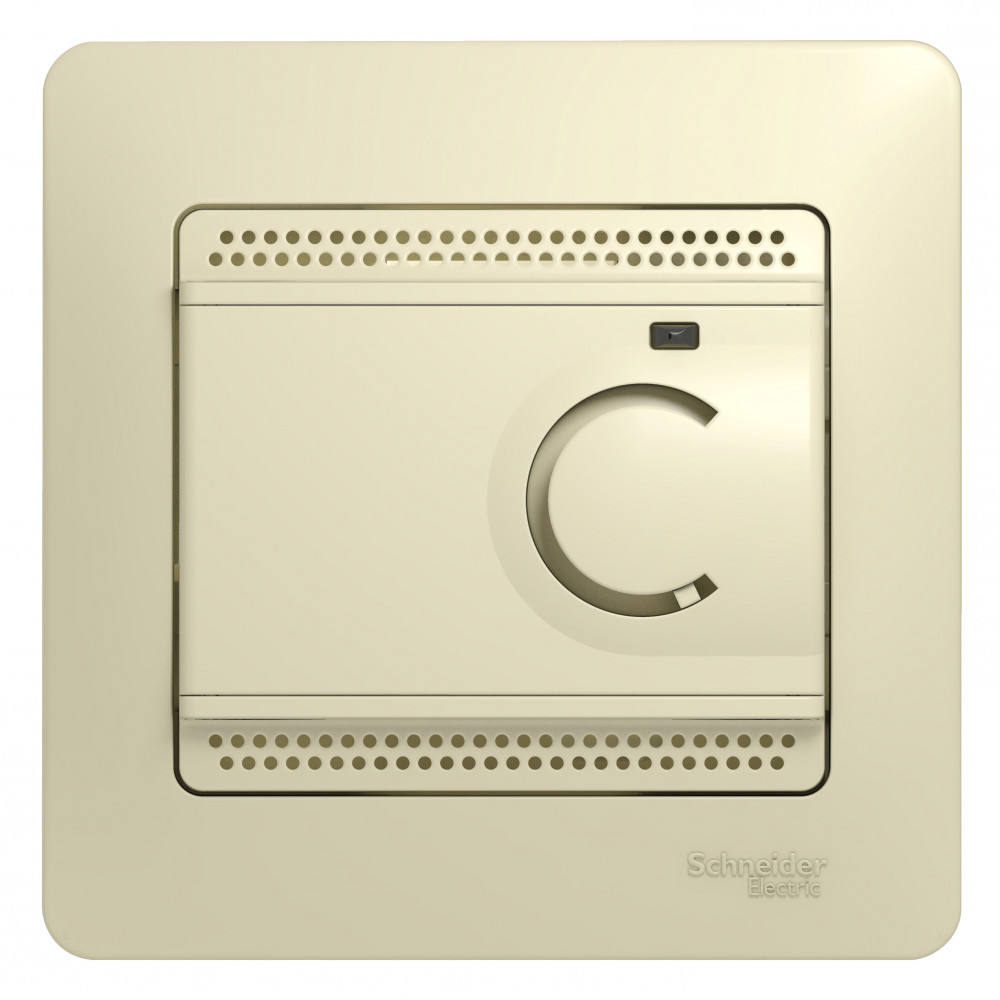 Терморегулятор для теплого пола с датчиком Systeme Electric GLOSSA GSL000235, цвет бежевый