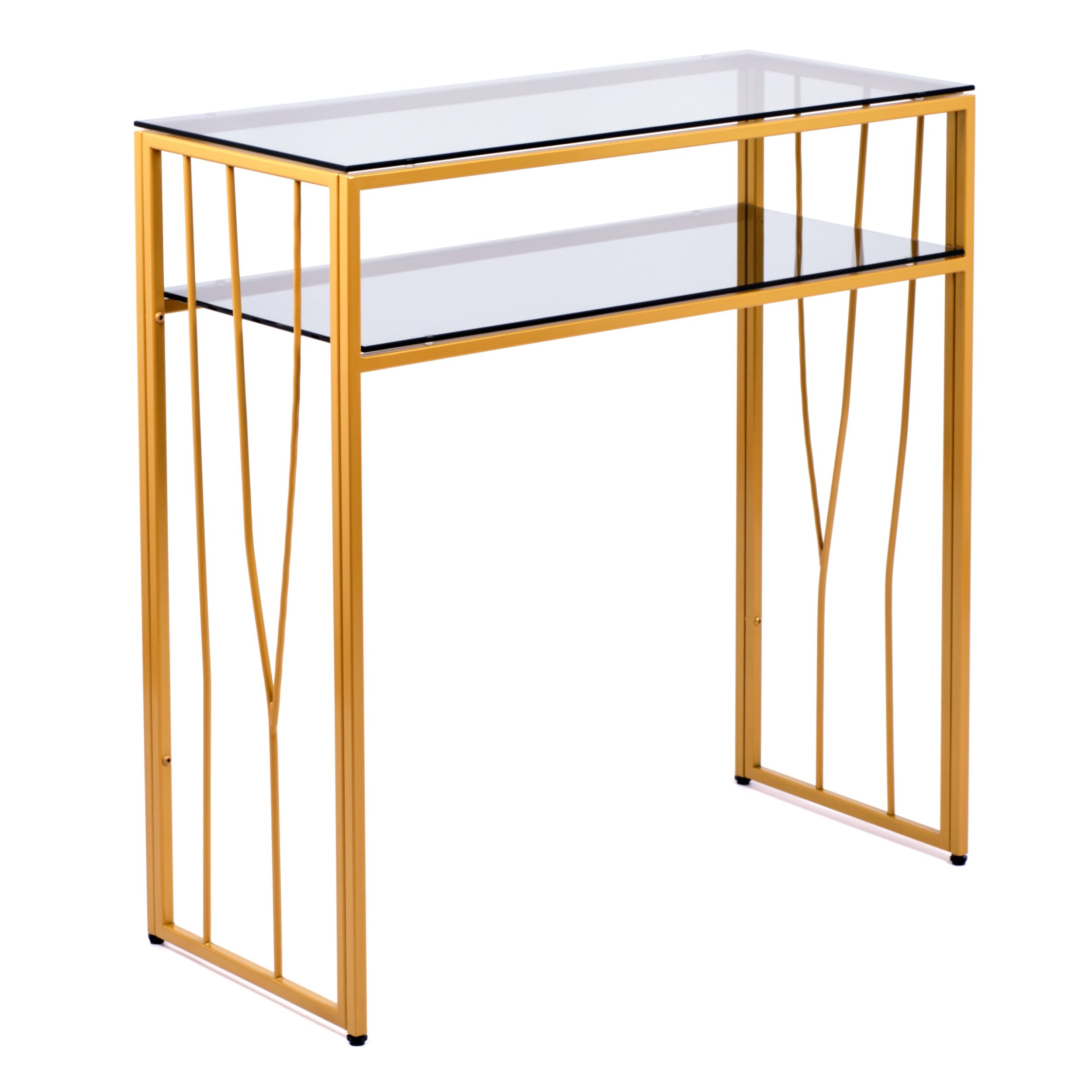 Консольный стол AllConsoles БОЛОНЬ 1123-CG grey, цвет золотистый;матовый