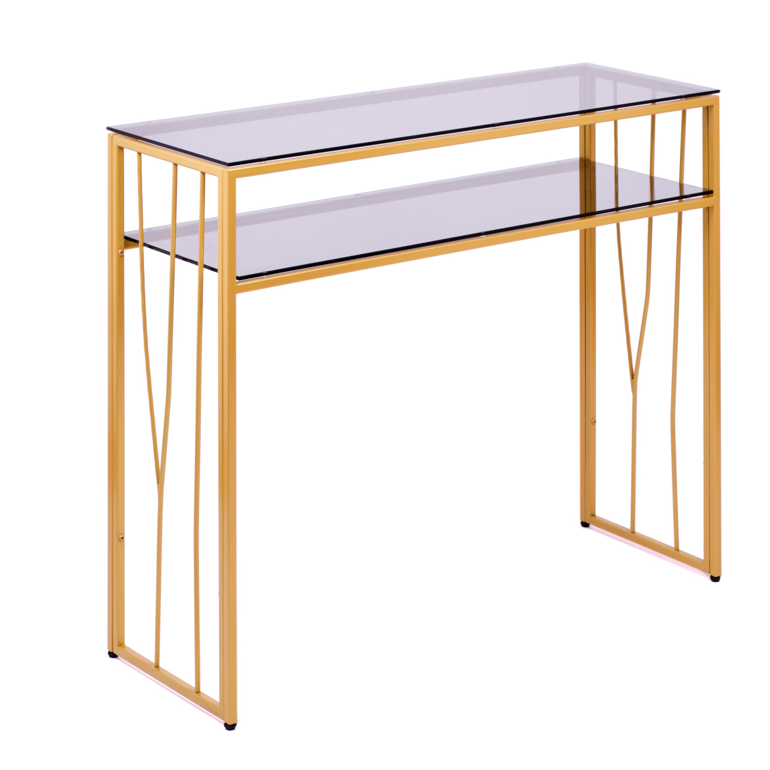 Консольный стол AllConsoles БОЛОНЬ 1121-CG grey, цвет золотистый;матовый