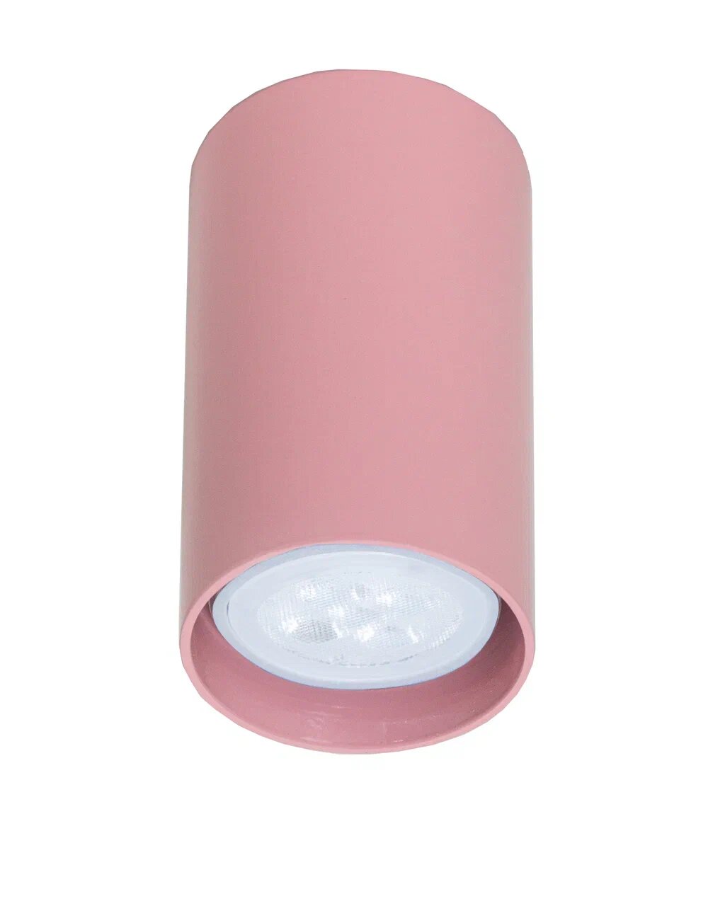 Точечный накладной светильник TopDecor TUBO Tubo6 P1 27, цвет розовый - фото 1