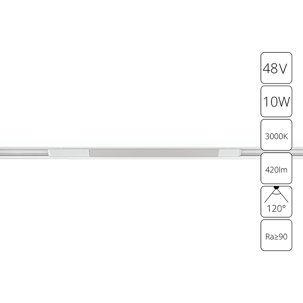 Магнитный трековый светильник Arte Lamp OPTIMA A7283PL-1WH, цвет белый - фото 1
