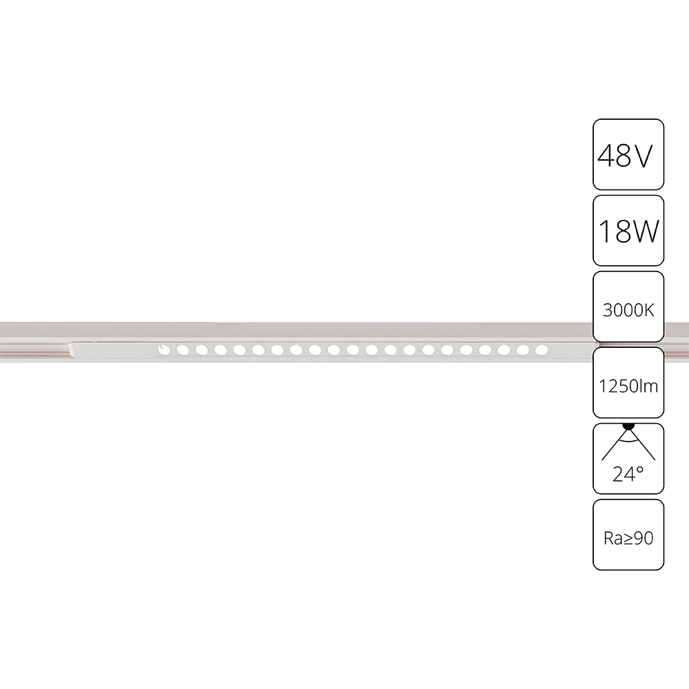 Магнитный трековый светильник Arte Lamp OPTIMA A7287PL-1WH, цвет белый - фото 1