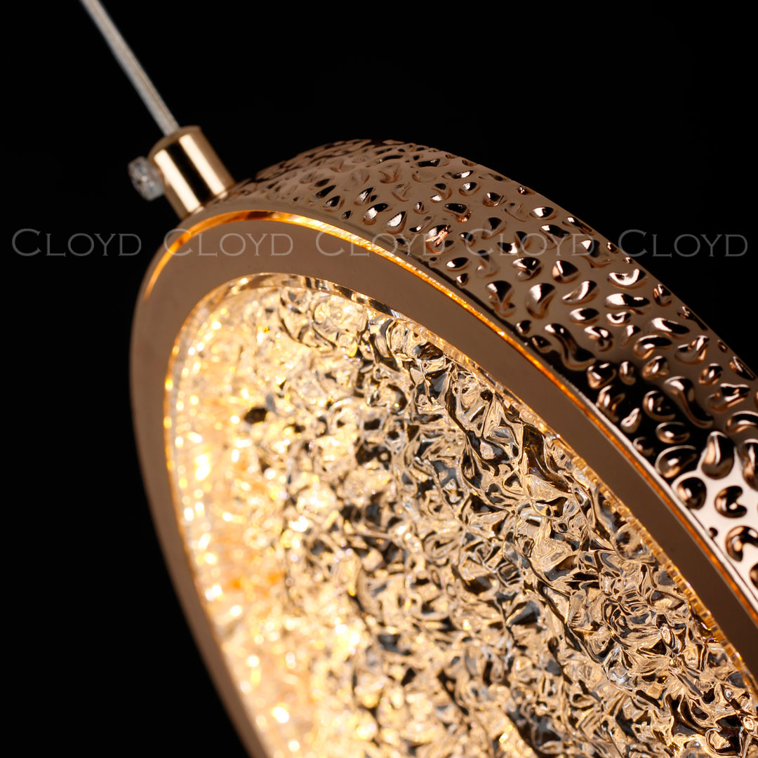Подвесной светильник Cloyd RINGONE 11147, цвет золотистый - фото 2