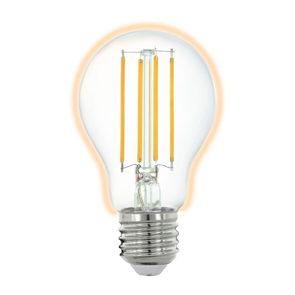 Светодиодная филаментная лампа Eglo A60 6W 806lm 2700K E27 11861, цвет теплый - фото 1