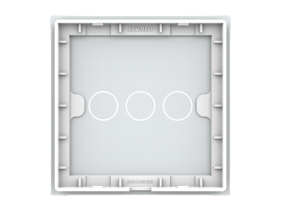Лицевая панель для сенсорного выключателя Livolo CLASSIC BB-C7-C3-11, цвет белый - фото 4