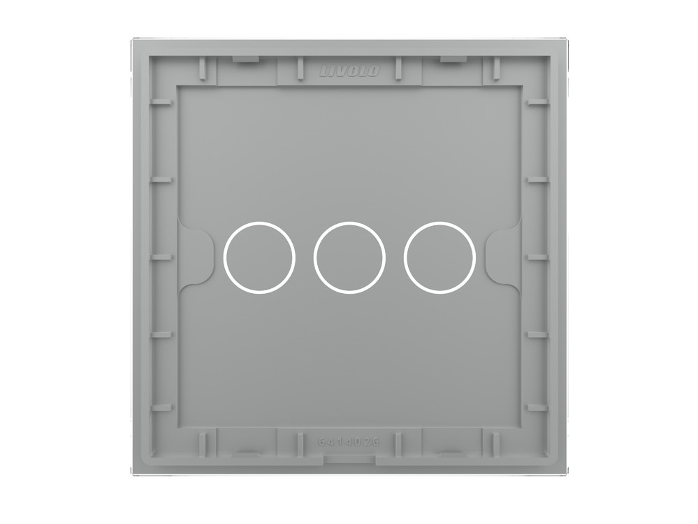 Лицевая панель для сенсорного выключателя Livolo CLASSIC BB-C7-C3-15, цвет серый - фото 4