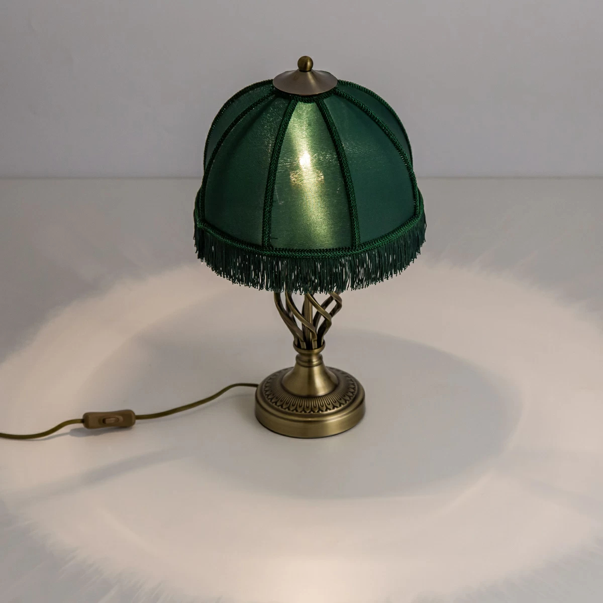 Декоративная настольная лампа Citilux БАЗЕЛЬ CL407802, цвет зелёный;матовый - фото 4