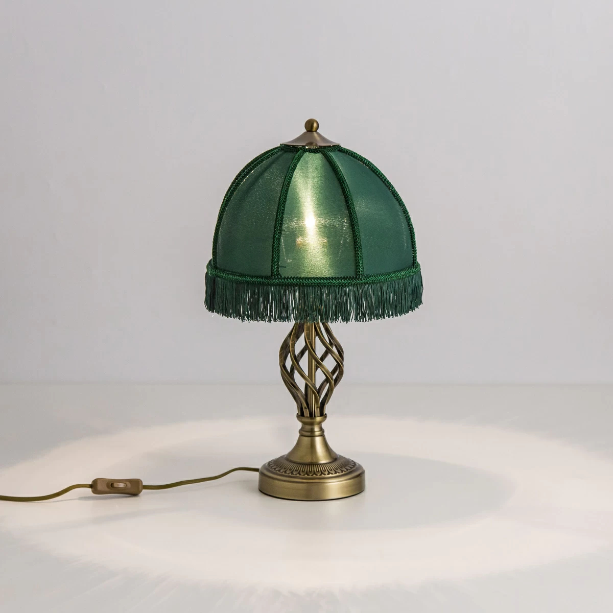 Декоративная настольная лампа Citilux БАЗЕЛЬ CL407802, цвет зелёный;матовый - фото 5