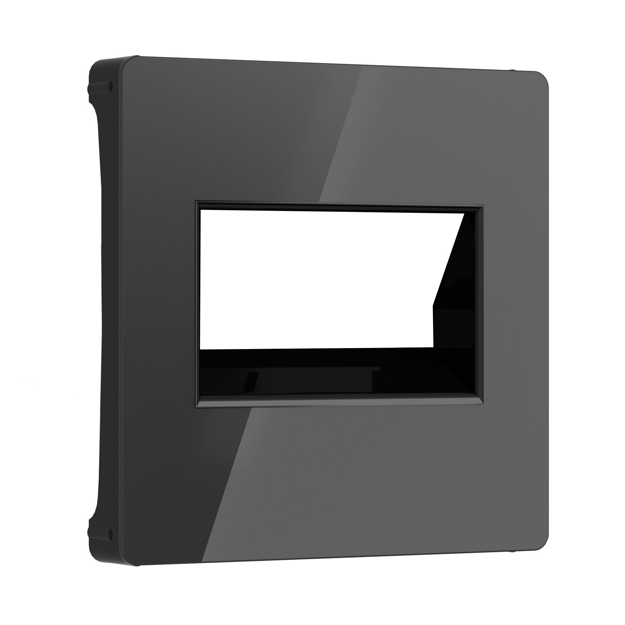 Лицевая панель для розетки интернет RJ-45 Werkel W1191148 4690389197802, цвет чёрный