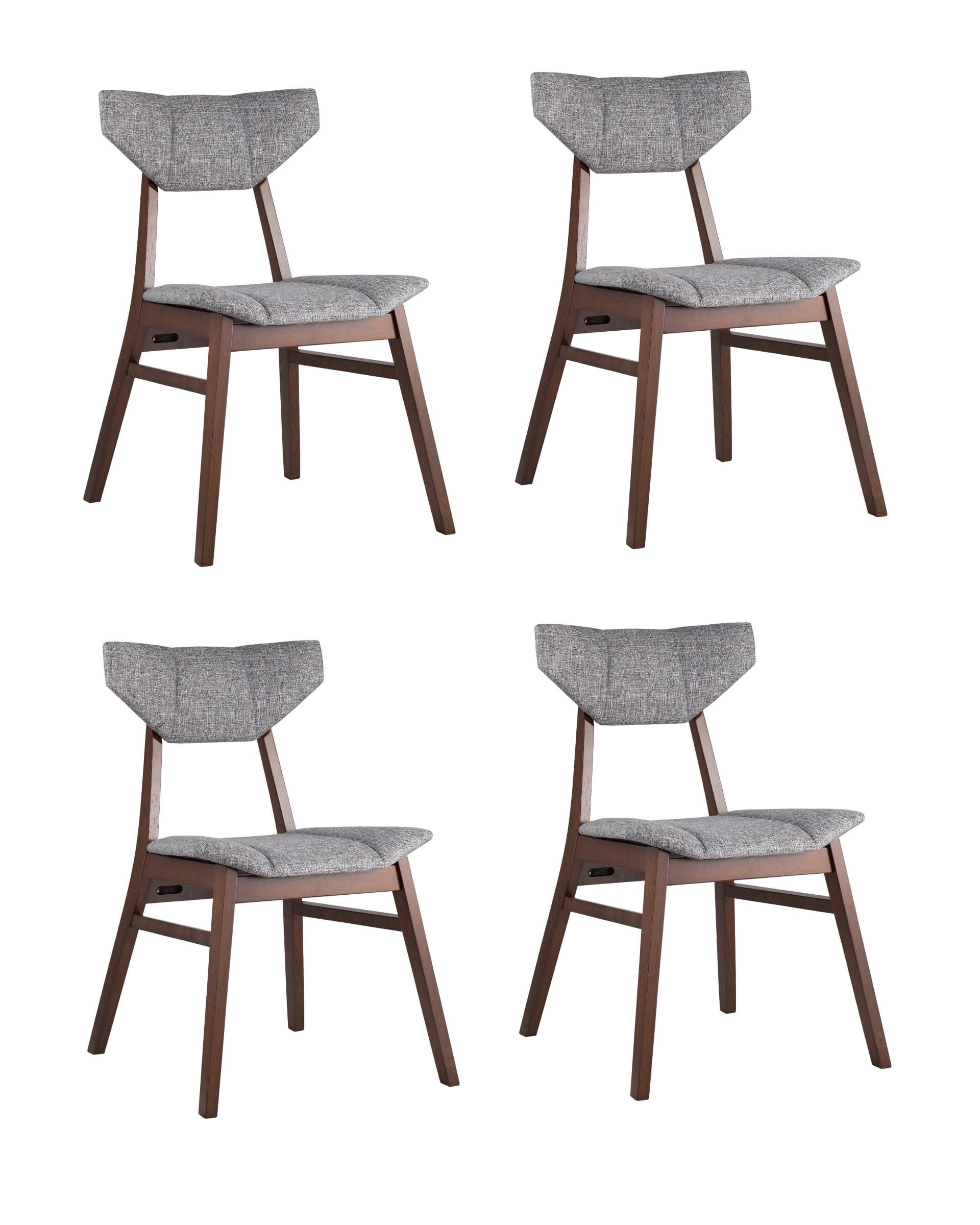 Комплект стульев (4шт) Stool Group TOR УТ000002028, цвет коричневый