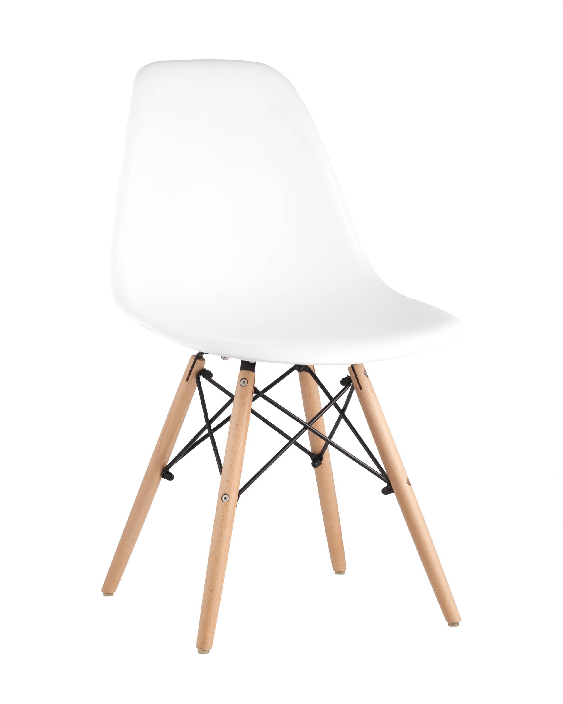 Комплект стульев (4шт) Stool Group DSW УТ000004728, цвет белый;коричневый