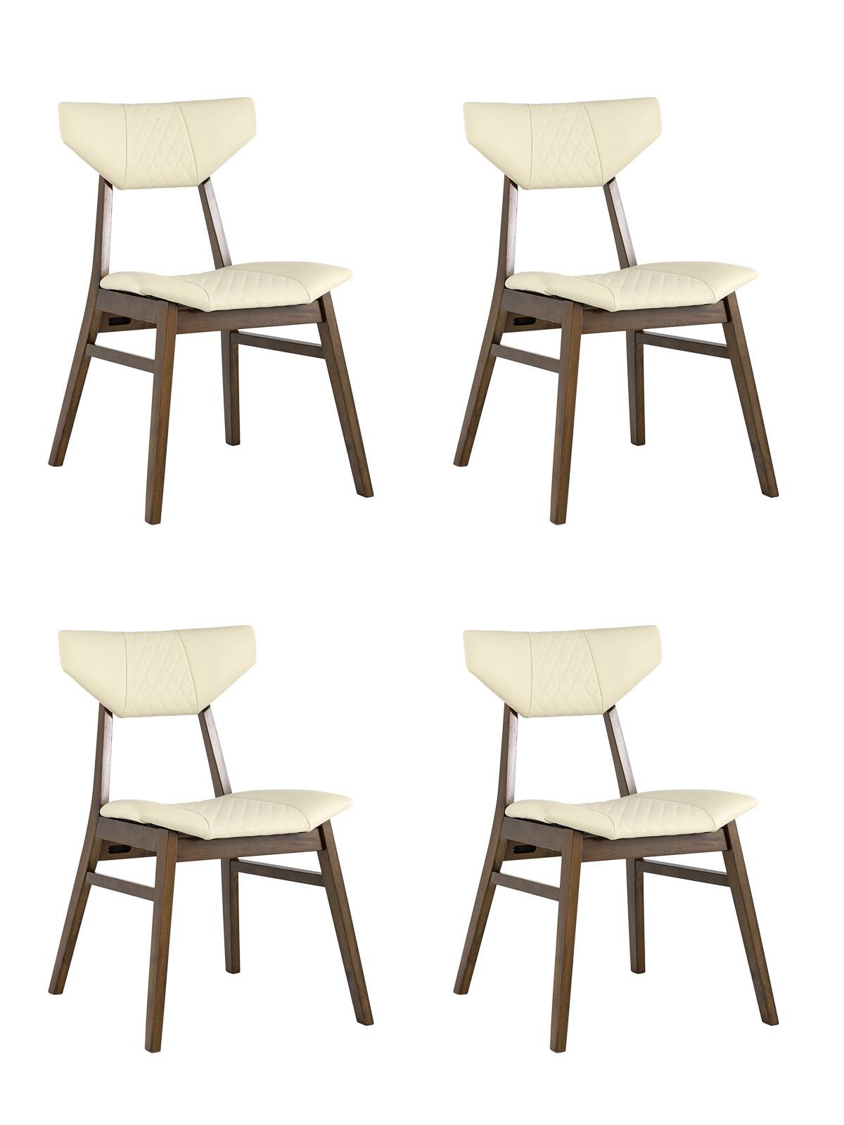Комплект стульев (4шт) Stool Group TOR УТ000035026, цвет коричневый