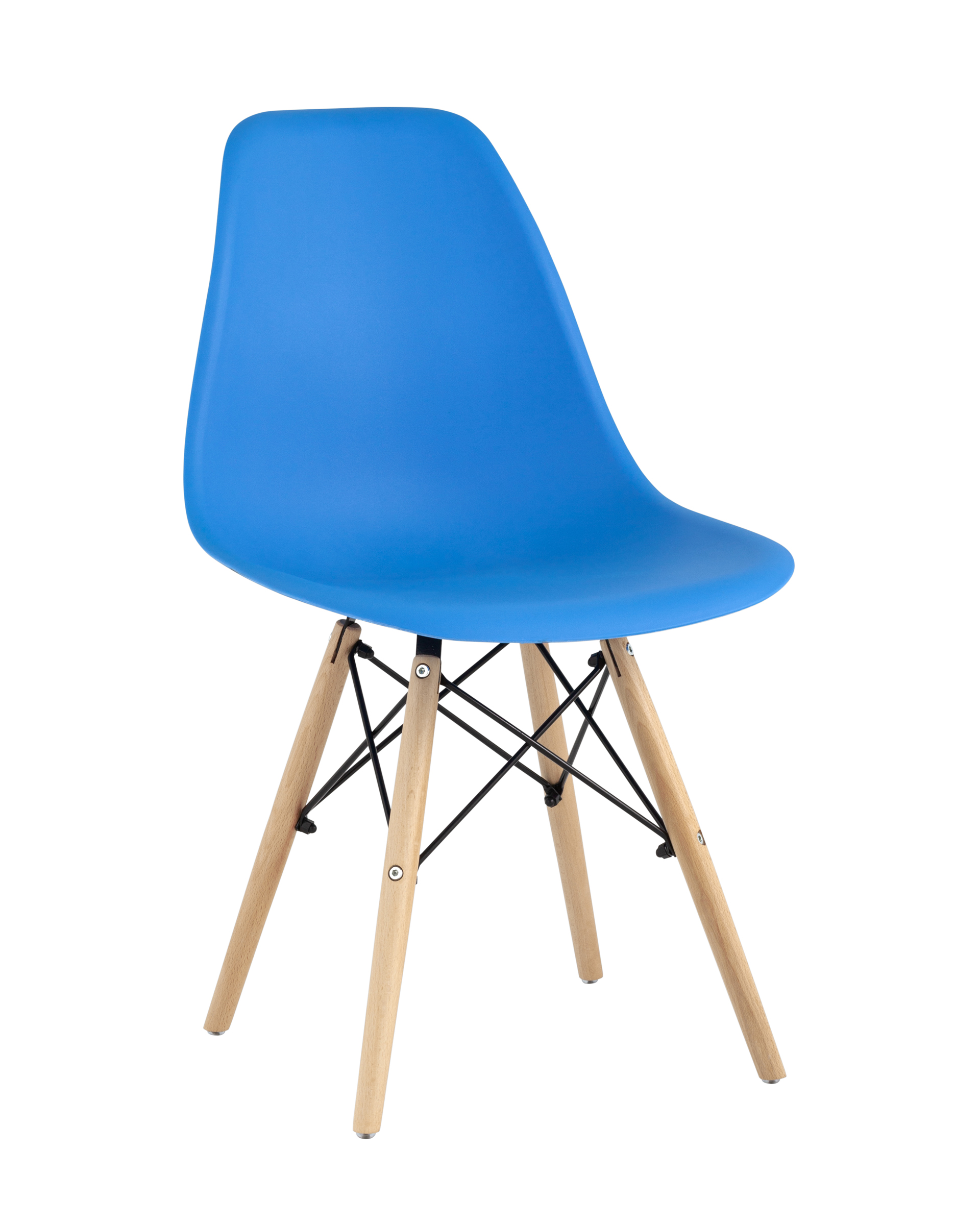 Комплект стульев (4шт) Stool Group DSW УТ000035183, цвет синий;коричневый