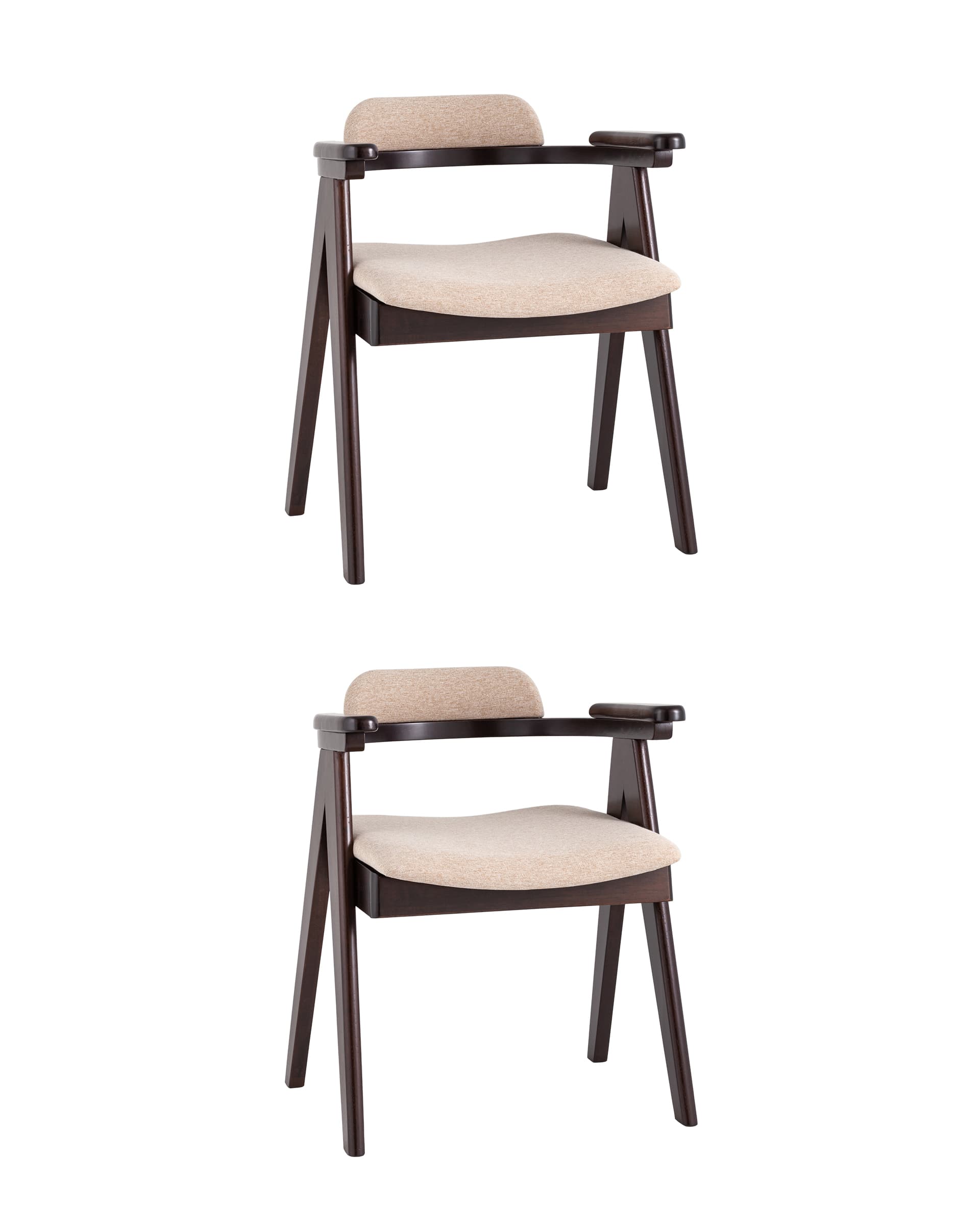 Комплект стульев (2шт) Stool Group OLAV УТ000036439, цвет коричневый